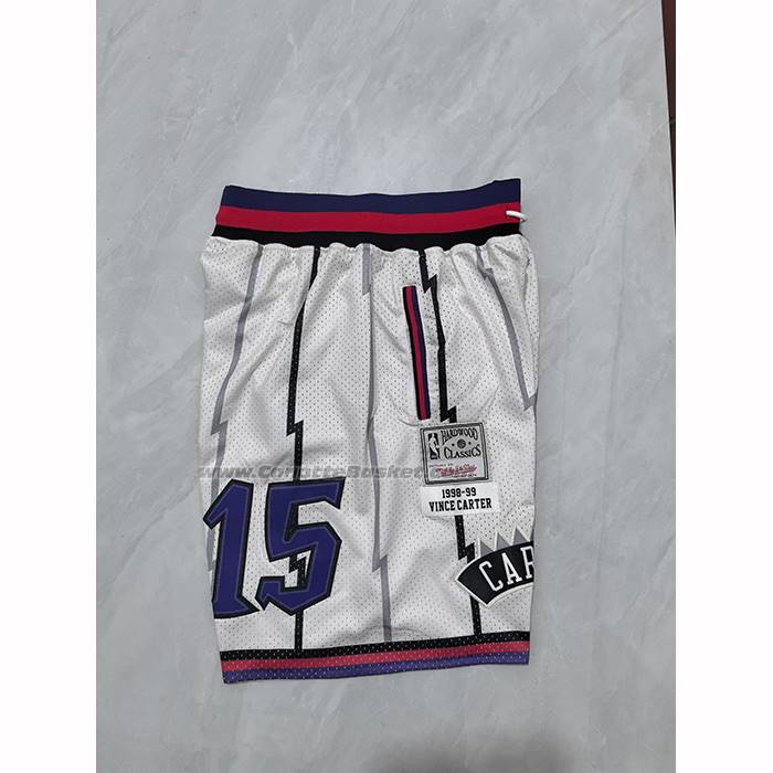 Pantaloncini Toronto Raptors Mitchell & Ness Hardwood Classics Bianco